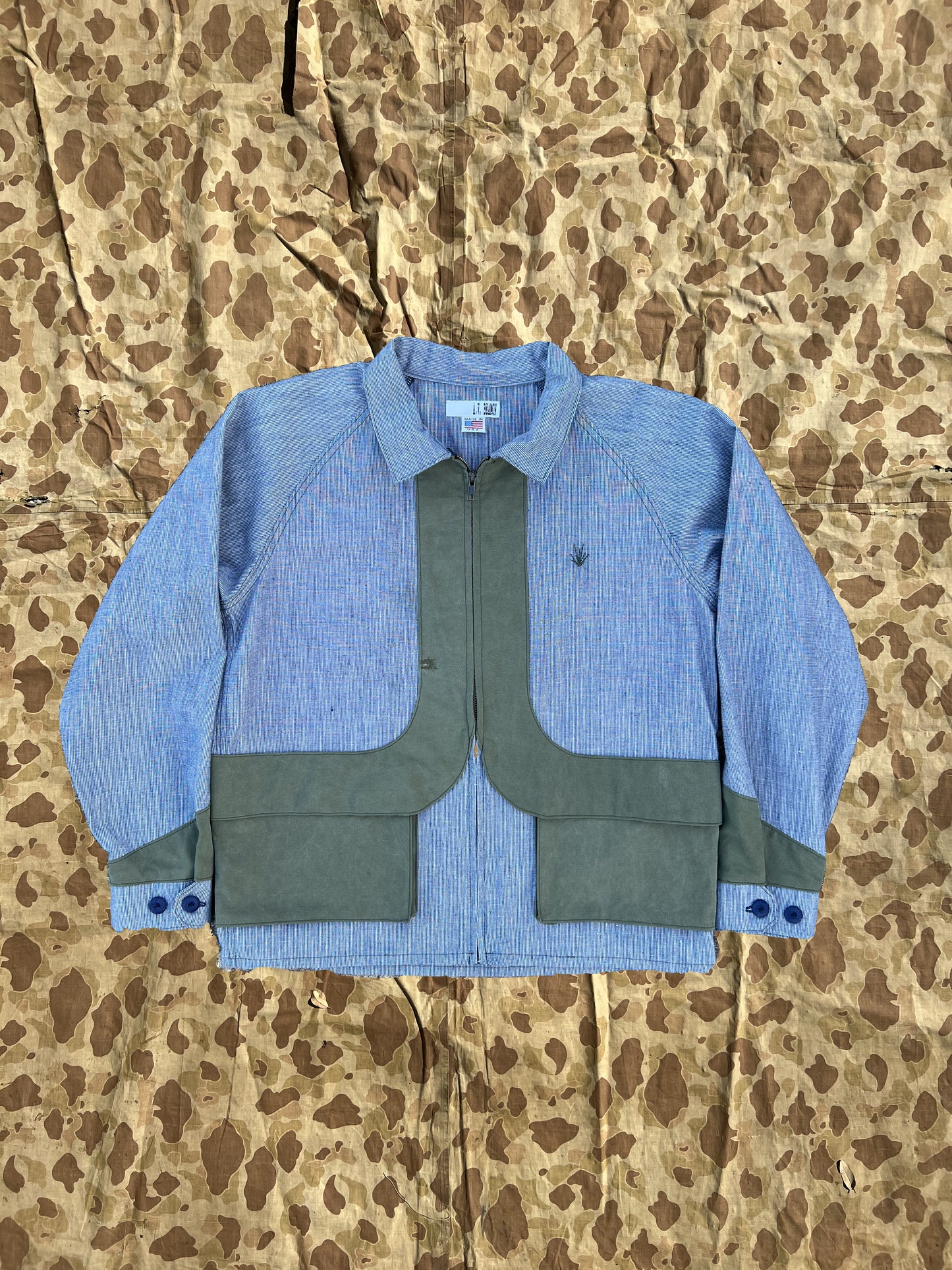 Indigo Cargo Zip Jacket