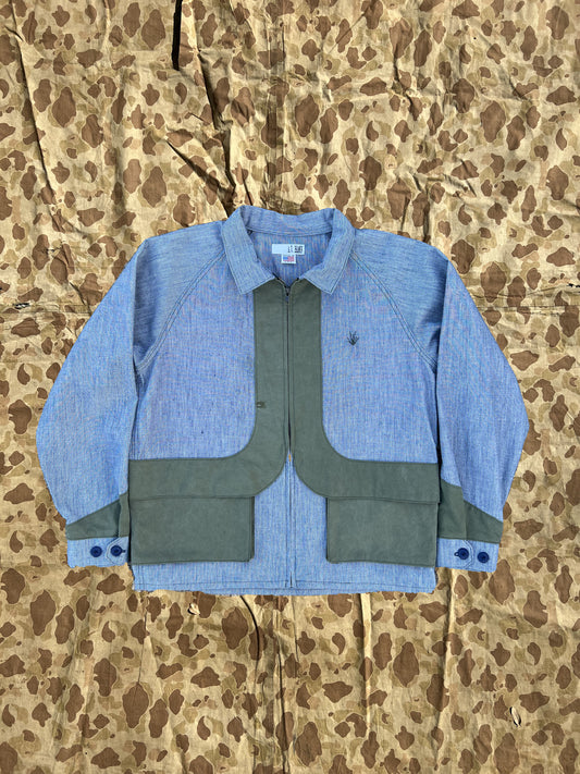 Indigo Cargo Zip Jacket