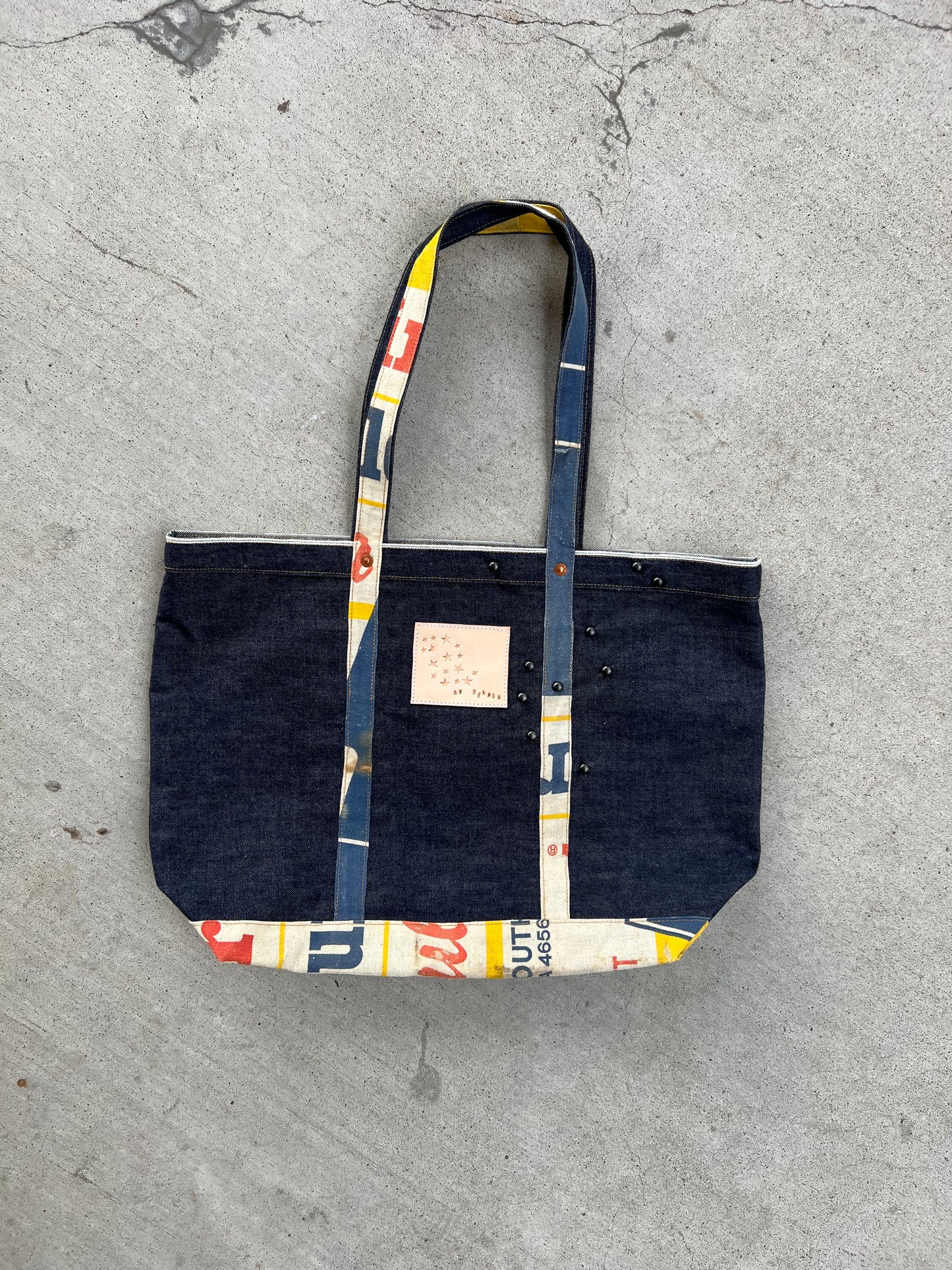Studded Boat Tote