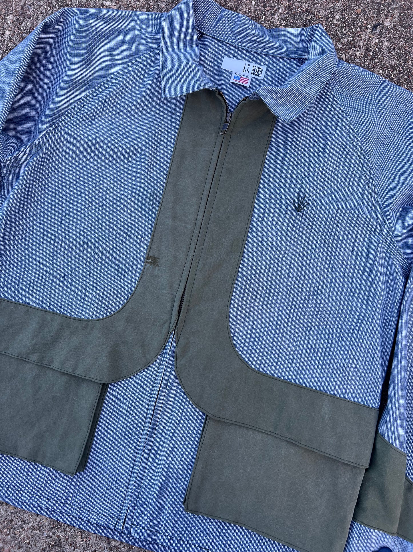 Indigo Cargo Zip Jacket