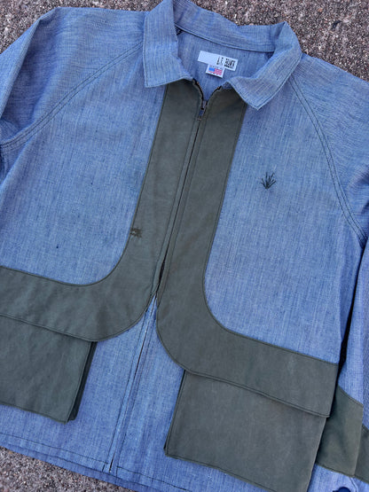 Indigo Cargo Zip Jacket