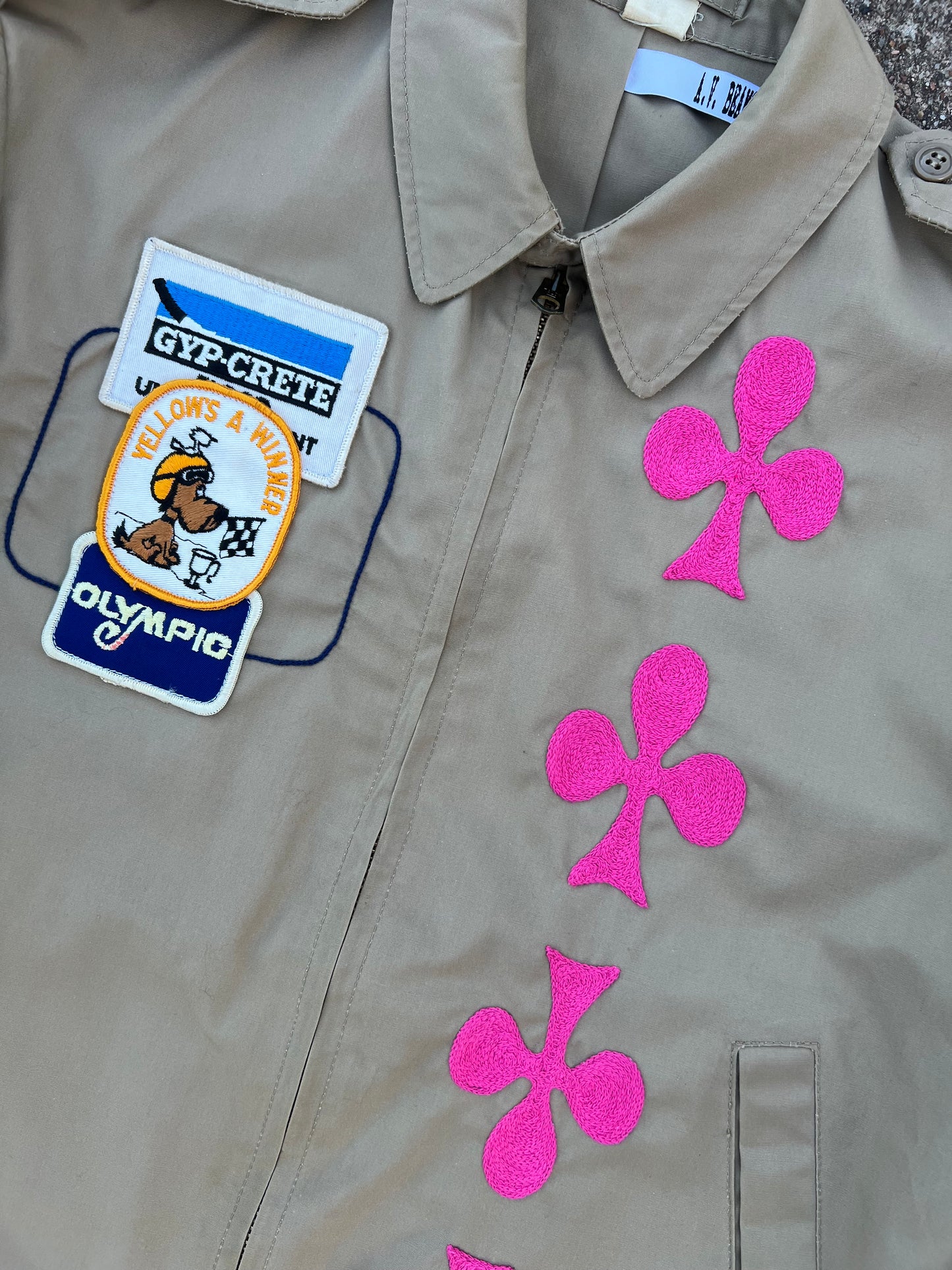 Clubs Embroidered Zip Jacket