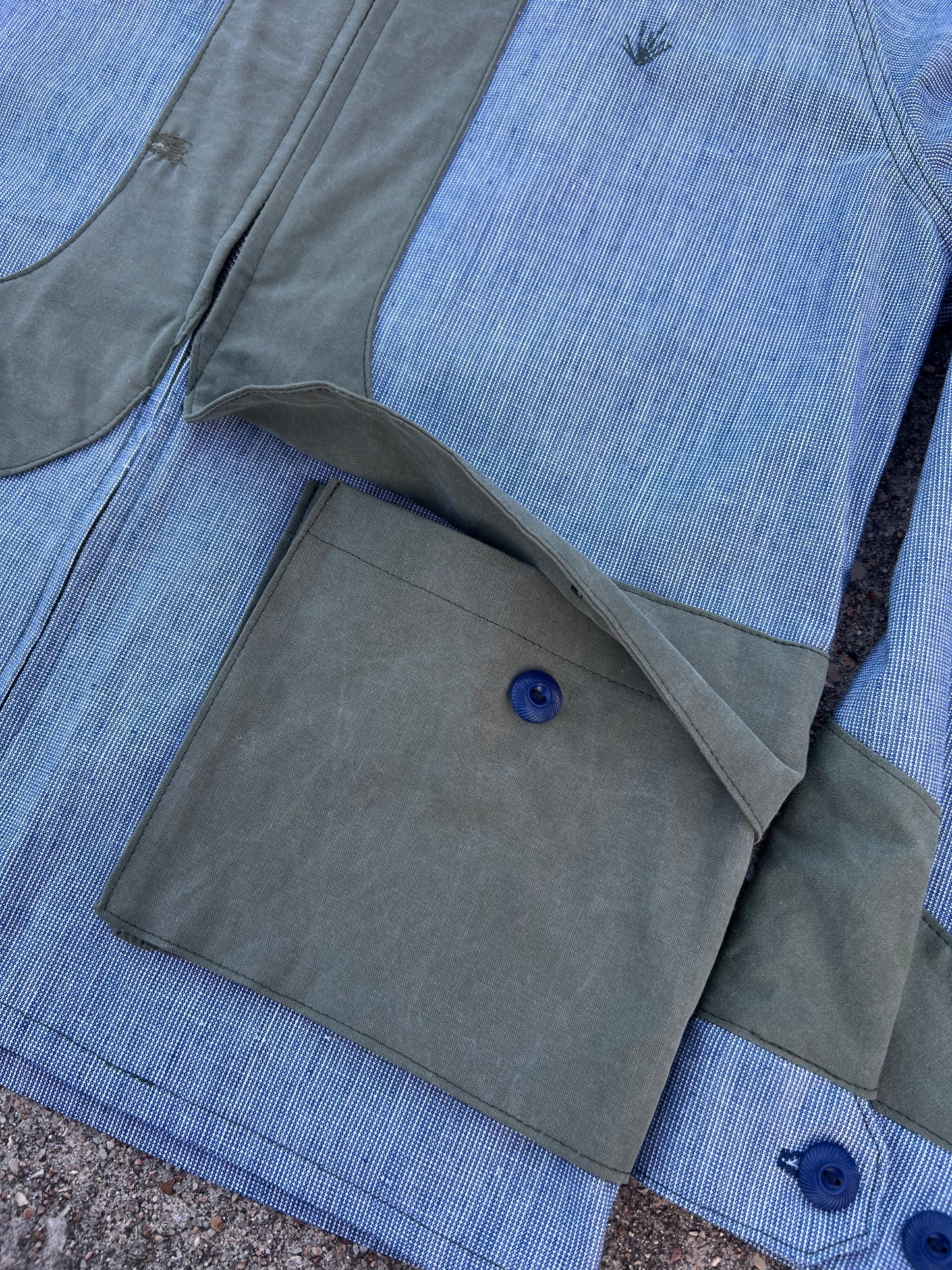 Indigo Cargo Zip Jacket