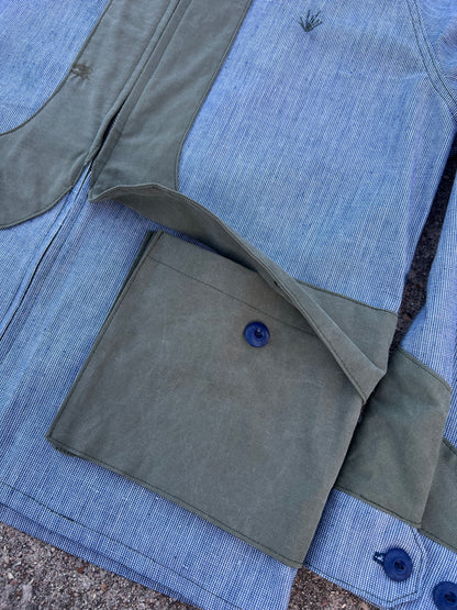 Indigo Cargo Zip Jacket