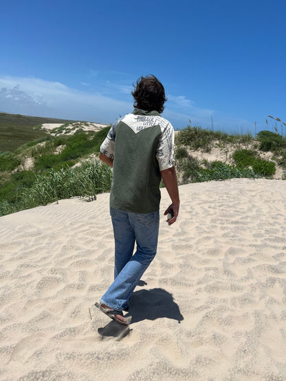 Bea’s Zip Shirt- Army/ Mule Bag