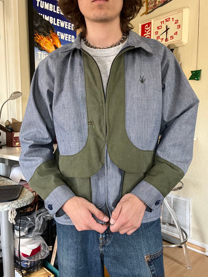 Indigo Cargo Zip Jacket