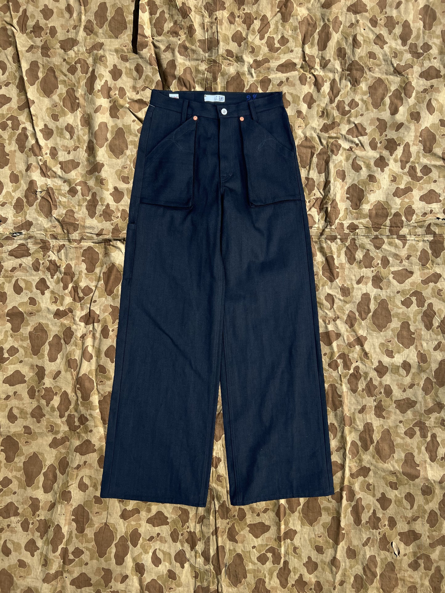 WS-001 Wide Leg Jeans- Pleated Front Pocket 28 x 32