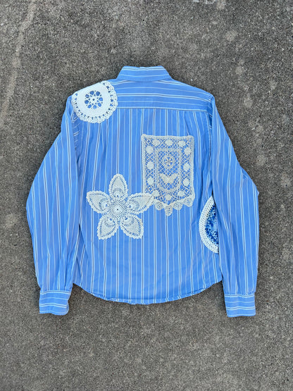 Doilie Stripe Button Up