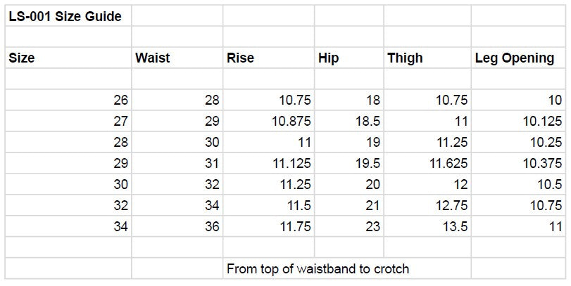 LS-001 Low Rise Women’s Pre-Order